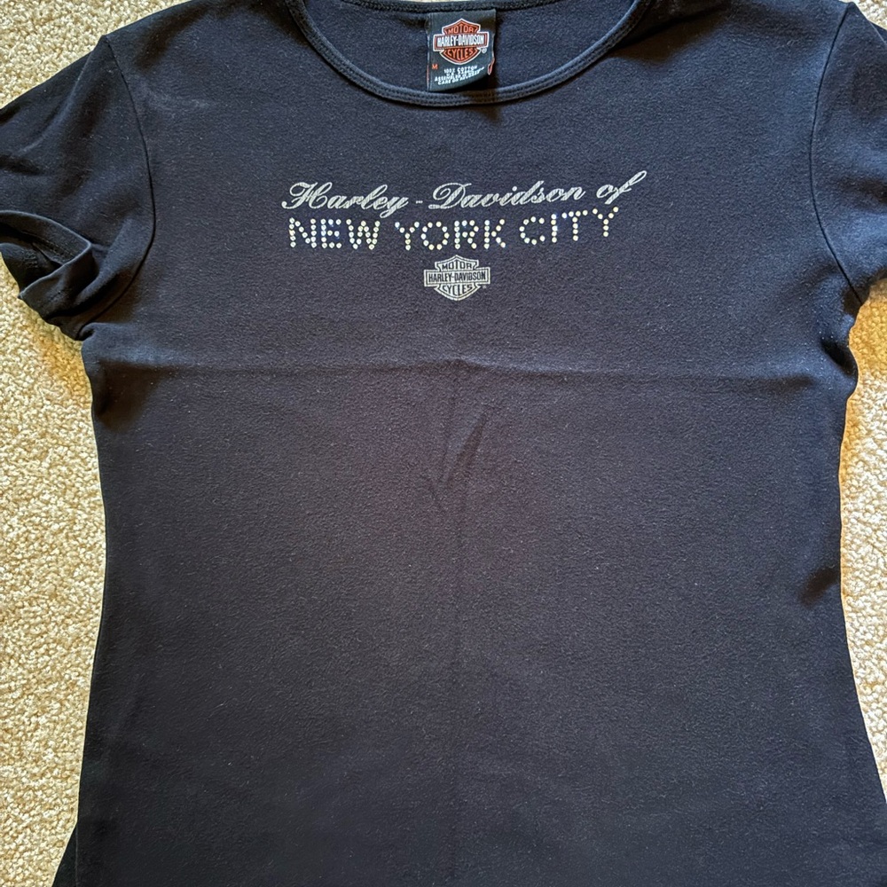 Harley-Davidson Black Fitted Short Sleeve T-Shirt